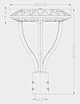 200w led post top